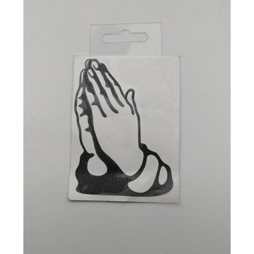 VINYL STICKER - PRAYER HAND 70X95MM