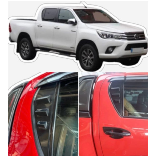 TOYOTA HILUX 16- QUARTER GLASS LOUVRES