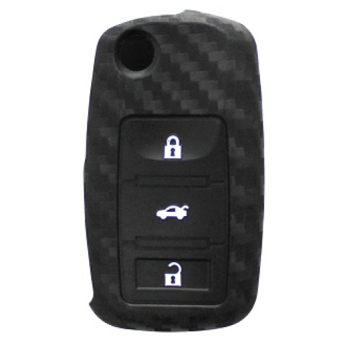 VW POLO 05-09 KC 3 BUTTON SILICON CARBON